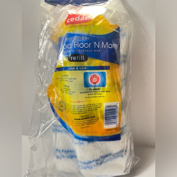 O Cedar mop refill microfiber hardwood floor n more dry/damp all surface mop - Picture 3 of 3